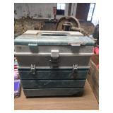 Tackle box full of fishing gear