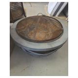 Wood burning outdoor fire pit