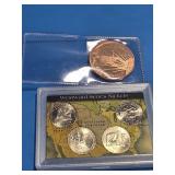 Westward series nickels and token