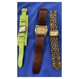Three fossil watches
