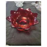 Amberina color bowl