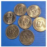 7 presidential dollars