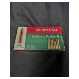 50 rounds of Sellier & Bellot 38 special FMJ