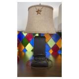 Rustic star lamp
