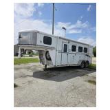 2001 Three horse  trailer with living quarters