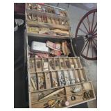 Tackle box full of fishing gear