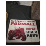 McCormick Farmall metal sign
