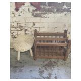 Magazine holder and stool