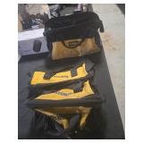 3 Dewalt tool bags