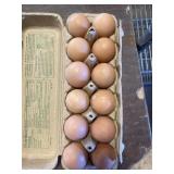 large brown eggs