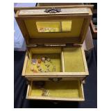 Costume Jewelry and Case
