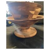 Wooden bowl wooden holder