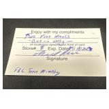 Richardï¿½s Card for Two Free Meals