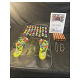 Reflexology Chart, picture frame, coasters, 2