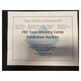 1 adjustment & 1/2 hour massage at Clear Choice