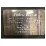 $30 to Fisher Meats