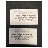 2 Pizza Hut Large Pizzas