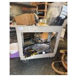 Rolling cart with junk
