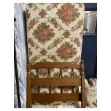 Twin size bed with headboard and footboard