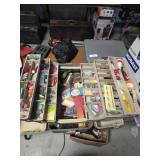 Tackle box full of fishing gear