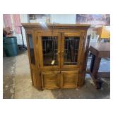 Corner glass cabinet