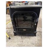 Chimney free, electric fireplace