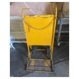 Metal cabinet with wheels