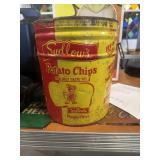 Sudlowï¿½s Potato Chips Tin Can