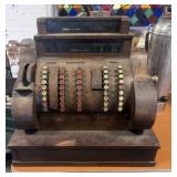 Old Vintage Oak Cash Register