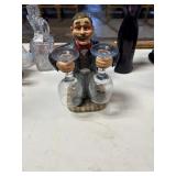 vintage ceramic wine bottle holder