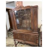 Jacobean style china cabinet