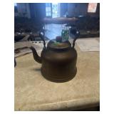Vintage copper tea kettle