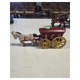 Cast Iron Horse Drawn Ice Wagon