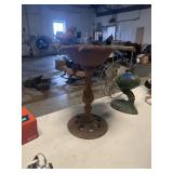 Small rustic cast iron bird bath
