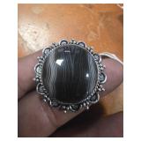 Size 9 Agate Ring