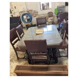 Jacobean style oak dining set