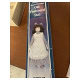 Hand painted bisque porcelain old fashion doll