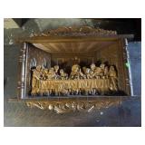 plastic last supper wall hanging