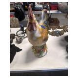 Ceramic rooster statue