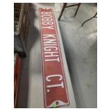 Bobby Knight CT. Metal sign