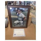 Yogi Berra 8x10 signed photograph-COA-framed