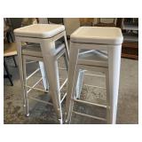 Metal Stools set of four like new
