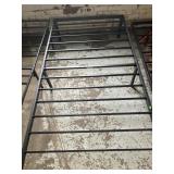 New black metal platform bed frame