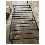 standard black metal twin platform bed frame