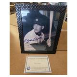 Mickey Mantle 8x10 signed photograph-coa-framed
