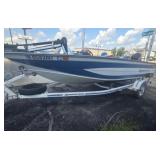 1992 Blue Fin Runabout boat, and trailer