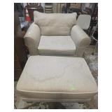 Big boy chair and foot rest