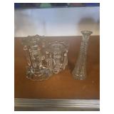 Candle holders and vase