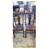 Two t-back chairs