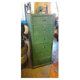Primitive wooden cabinet with drawers 51×21×20